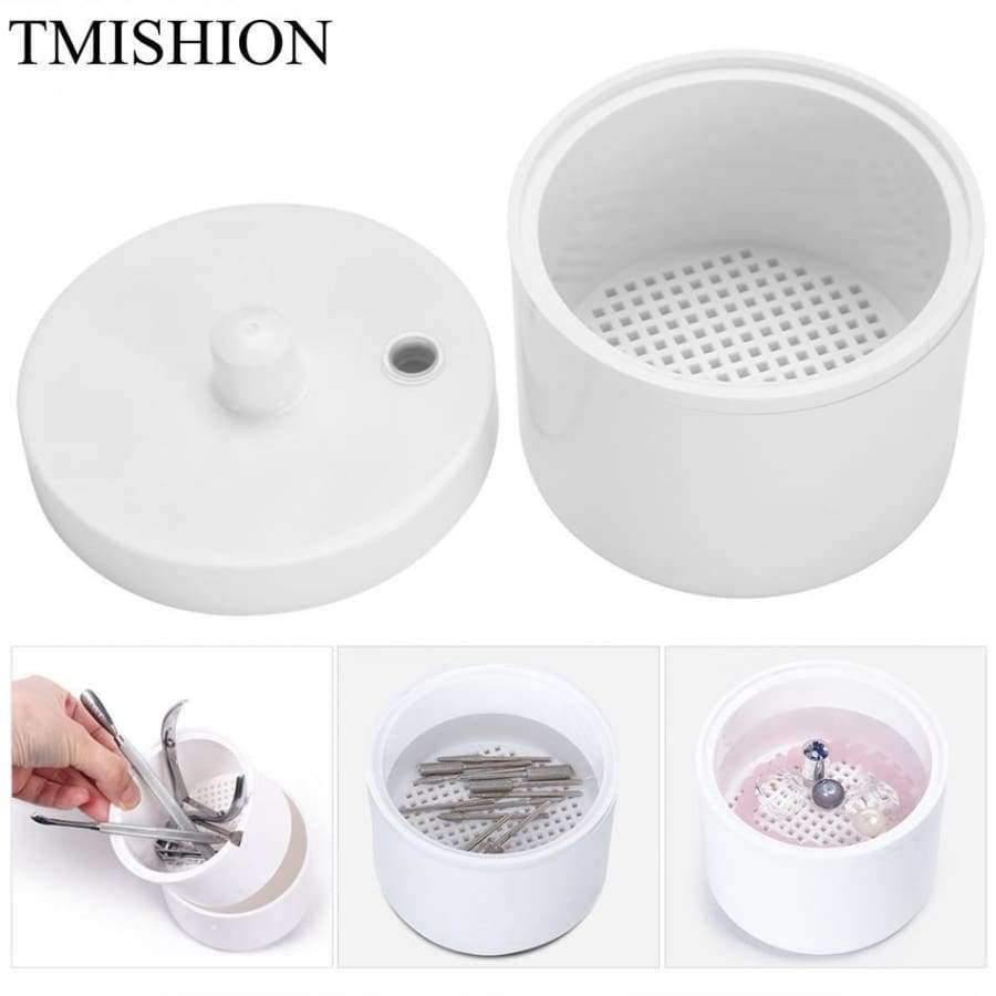 Planet Gates Round Nail Sterilizer Box Nail Sterilizer Manicure Jewelry Barber Glass Nail Sterilizer Tools Disinfection for Health