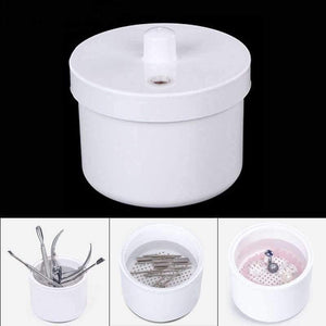 Planet Gates Round Nail Sterilizer Box Nail Sterilizer Manicure Jewelry Barber Glass Nail Sterilizer Tools Disinfection for Health