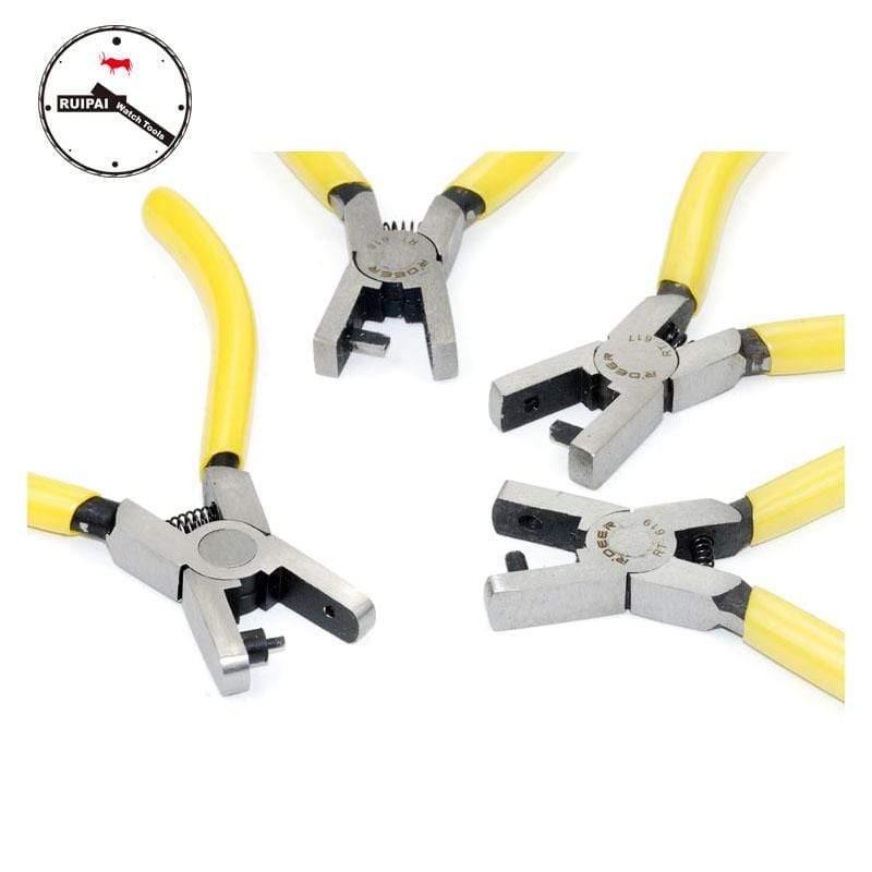 Planet Gates Round Watchband hole maker Plier,Round,Square,Oval hole punch Plier Leather Watch strap Adjustment Tool