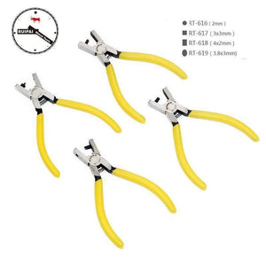 Planet Gates Round Watchband hole maker Plier,Round,Square,Oval hole punch Plier Leather Watch strap Adjustment Tool