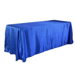 Planet Gates Royal Blue / 90 x 132 inch 90 x 132 inch Rectangular Satin Tablecloth White/Black Tablecloths Table Cover for Wedding Party Restaurant Banquet Decorations