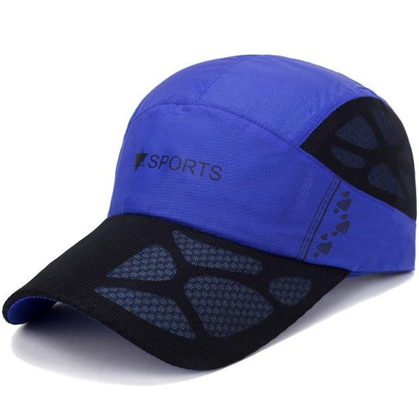 Planet Gates Royal Blue / Adjustable Men Mesh Cap Cycling Running Cap Baseball Tennis Hat Breathable Quick Dry Hat Bone Snapback Women Climbing Running Sport