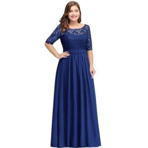 Planet Gates Royal Blue cps522 / 6 Bridesmaid Dresses Under 50$ Floor Length Lace Plus Size Bridesmaid Dress Vestido De Madrinha De Casamento Longo