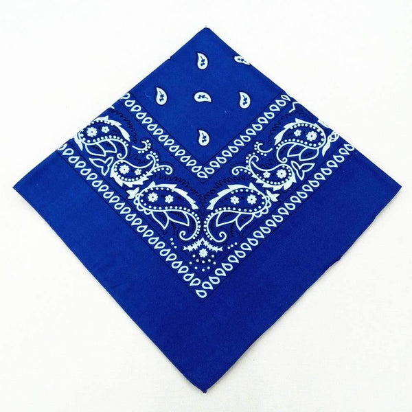 Fashion Women Cotton Bandana Scarf Square Female Bandanas 55cm*55cm Headwear Rock Girls Head Scarf Headbands Hair Accessories