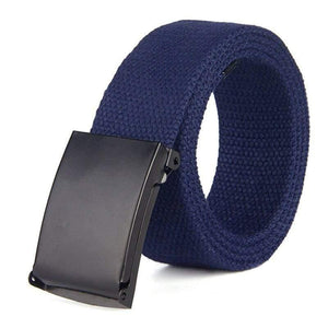 Men Belt Unisex Male Casual Buckle Belts Canvas Webbing Waistband Army Tactical Waist Belt