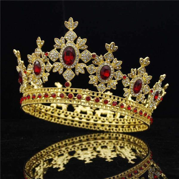 Planet Gates Royal King Wedding Crown Bride tiaras and Crowns Hair Jewelry Zircon Crystal Diadem Prom Party Head accessories Pageant
