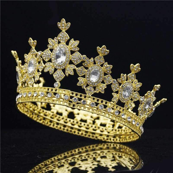 Planet Gates Royal King Wedding Crown Bride tiaras and Crowns Hair Jewelry Zircon Crystal Diadem Prom Party Head accessories Pageant