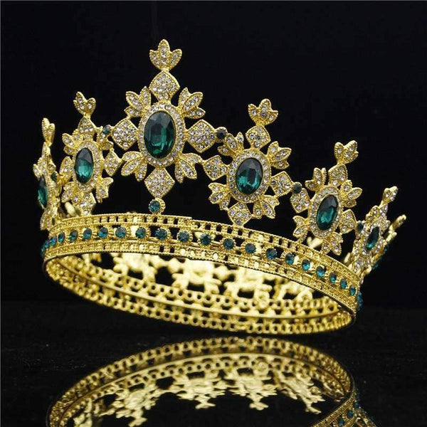 Planet Gates Royal King Wedding Crown Bride tiaras and Crowns Hair Jewelry Zircon Crystal Diadem Prom Party Head accessories Pageant