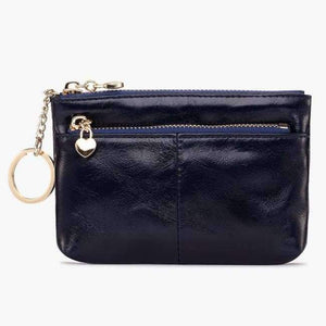 Planet Gates Royalblue Jamarna Women Coin Purse Genuine Leather Oil Wax Female Card Holder Red Coin Organizer Key Pouch Small Coin Purse Wallets New