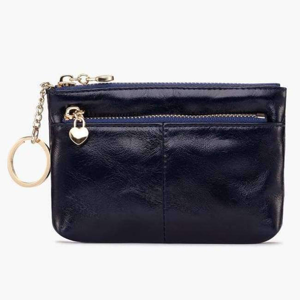 Planet Gates Royalblue Jamarna Women Coin Purse Genuine Leather Oil Wax Female Card Holder Red Coin Organizer Key Pouch Small Coin Purse Wallets New