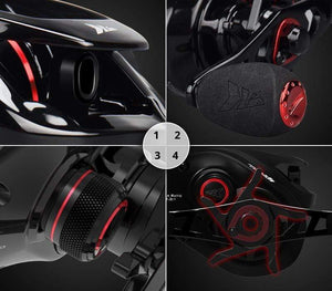 Planet Gates Royale Legend II & GT Baitcasting Reel 7.2:1 5.4:1 Gear Ratio Reel  Freshwater Aluminum Spool 8 KG Drag Fishing Coil