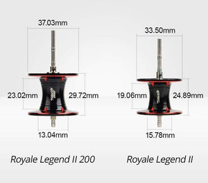 Planet Gates Royale Legend II & GT Baitcasting Reel 7.2:1 5.4:1 Gear Ratio Reel  Freshwater Aluminum Spool 8 KG Drag Fishing Coil