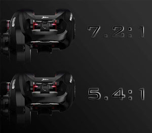 Planet Gates Royale Legend II & GT Baitcasting Reel 7.2:1 5.4:1 Gear Ratio Reel  Freshwater Aluminum Spool 8 KG Drag Fishing Coil