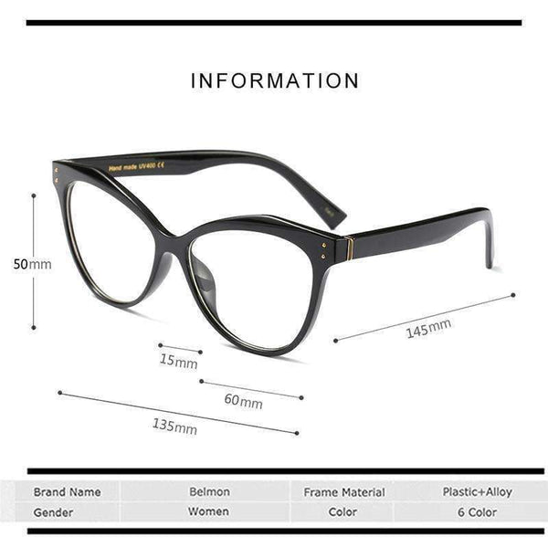 Planet Gates RS466 C1 Fashion Cat Eye Spectacle Frame Women Eyeglasses Computer Optical For Female Vintage Eyewear Clear Lens Eye Glasses Frame RS466