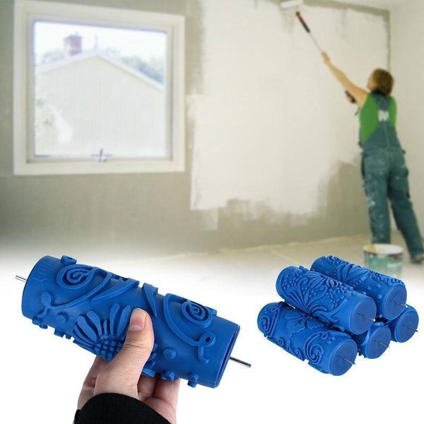 Rubber Rolling Wall Painting Tool Home Sticky Roller Durable Decoration Paint Brush Wallpaper Appropriative Cylindrical