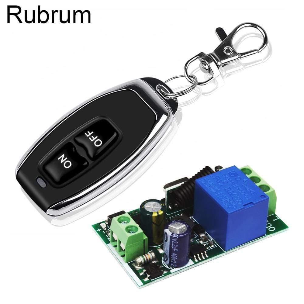 Planet Gates Rubrum 433Mhz Wireless Remote Control Switch 220V 10A 1CH Relay Receiver Module RF Realy Transmitter With 433 Mhz Remote Control