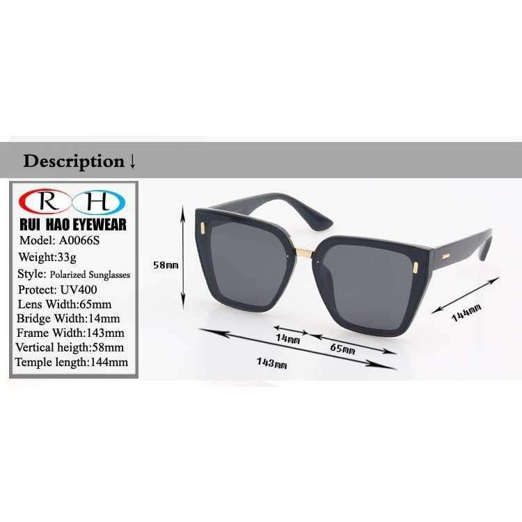 Planet Gates 01 RUI HAO EYEWEAR Polarized Sunglasses Men Women Square Design Glasses 2018 Goggles Driving Sun Glasses Brand Eyeglasses