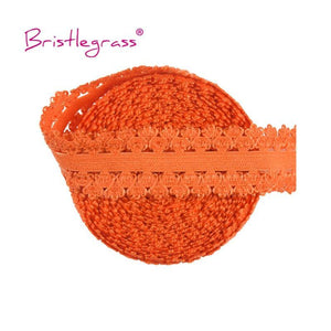 Planet Gates Russet Orange 5 Yard 3/4" 20mm Picot Loop Crown Frilly Lace Trim Elastics Spandex Bands Hair Tie Headband Tutu Dress Sewing Craft