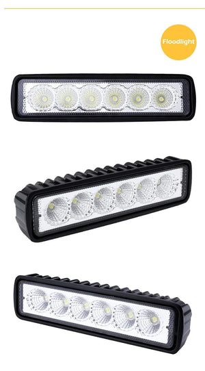 Planet Gates Russian Federation / 1 Peice Floodlight 18W 12V LED Work Light Bar Spotlight Flood Lamp Driving Fog Offroad LED Work Car Lights for Ford Toyota SUV 4WD Boat Truck