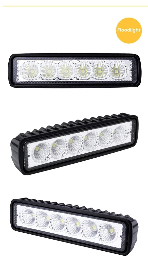 Planet Gates Russian Federation / 1 Peice Floodlight 18W 12V LED Work Light Bar Spotlight Flood Lamp Driving Fog Offroad LED Work Car Lights for Ford Toyota SUV 4WD Boat Truck
