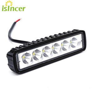 Planet Gates Russian Federation / 1 Peice Floodlight 18W 12V LED Work Light Bar Spotlight Flood Lamp Driving Fog Offroad LED Work Car Lights for Ford Toyota SUV 4WD Boat Truck