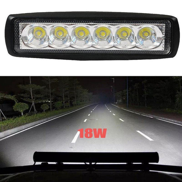 Planet Gates Russian Federation / 1 Peice Floodlight 18W 12V LED Work Light Bar Spotlight Flood Lamp Driving Fog Offroad LED Work Car Lights for Ford Toyota SUV 4WD Boat Truck