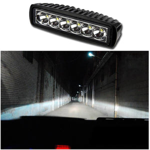 Planet Gates Russian Federation / 1 Peice Floodlight 18W 12V LED Work Light Bar Spotlight Flood Lamp Driving Fog Offroad LED Work Car Lights for Ford Toyota SUV 4WD Boat Truck