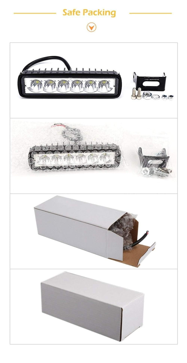 Planet Gates Russian Federation / 1 Peice Floodlight 18W 12V LED Work Light Bar Spotlight Flood Lamp Driving Fog Offroad LED Work Car Lights for Ford Toyota SUV 4WD Boat Truck