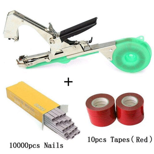 Planet Gates Russian Federation / 1 SET ALLOME Tying Machine Plant Garden Plant Tapetool Tapener 10 Rolls Tape Set for Vegetable, Grape, Tomato,Cucumber, Pepper Flower