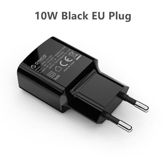 Planet Gates Russian Federation / 10W Black EU Plug USB Charger 5V1A 5V2A Travel Wall Charger Adapter for iPhone 7 Samsung S8 Smart Mobile Phone Charger EU Plug