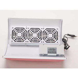 Planet Gates Russian Federation / 220V  Pink Nail tools - Nail suction Dust Collector Machine Vacuum Cleaner with 3 fans + 3 bags Salon Tool 110V or 220V