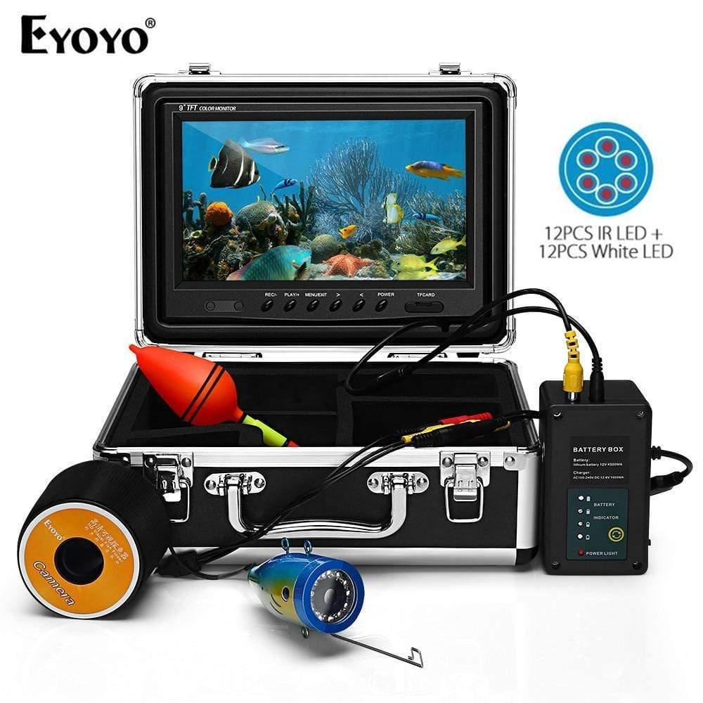 Planet Gates Russian Federation / 30M double LED 9"30M 24pcs Infrared and White LED Fish Finder Battery Control Box Underwater Video Fishing Camera