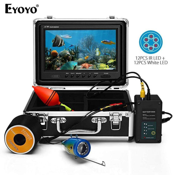 Planet Gates Russian Federation / 30M double LED 9"30M 24pcs Infrared and White LED Fish Finder Battery Control Box Underwater Video Fishing Camera