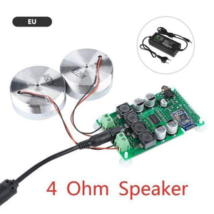 Planet Gates Russian Federation / 4 Ohm With EU Plug AIYIMA 2 Inch Audio Portable 25W Resonance Vibration Speaker TPA3118 Bluetooth-compatible Power Amplifier Sound Speaker DC12V5A