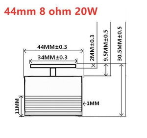 Planet Gates Russian Federation / 44mm 8 ohm 20W AIYIMA 25/20/15W Audio Speaker 40/44/50MM Full Range Loudspeaker Resonance Sound Exciter Super Bass Neodymium Portable Speakers