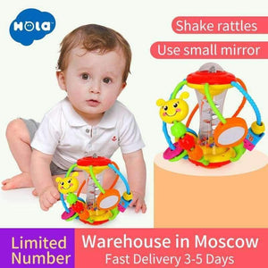 Baby Toys Ball 929 Baby Rattles Educational Toys for Babies Grasping Ball Puzzle Multifunction Bell Ball 0-18 Months - Planet Gates