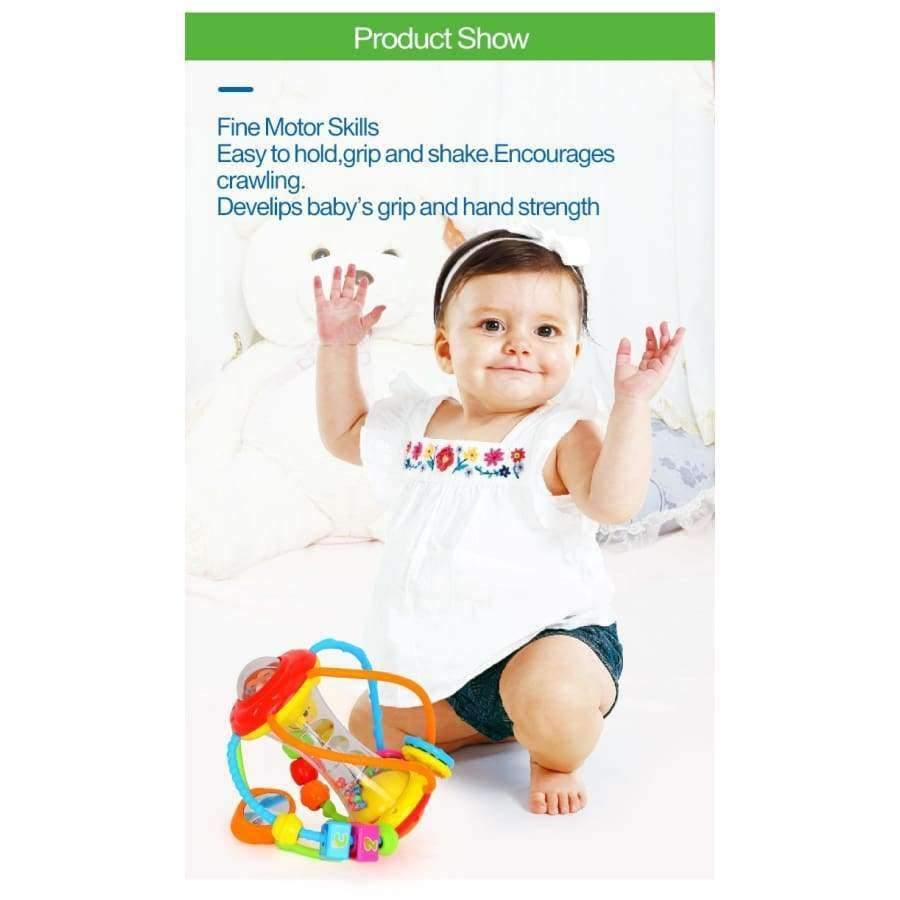 Baby Toys Ball 929 Baby Rattles Educational Toys for Babies Grasping Ball Puzzle Multifunction Bell Ball 0-18 Months - Planet Gates