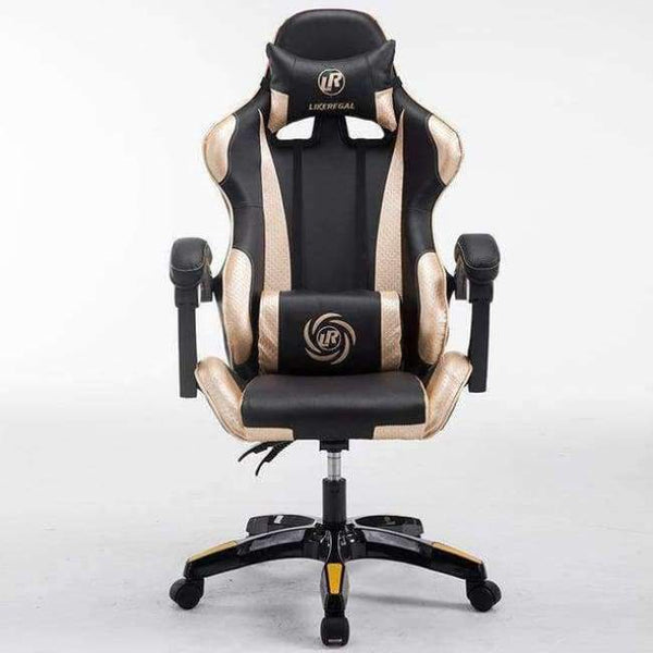 Planet Gates Russian Federation / black gold nylon Computer Gaming adjustable height gamer rotating armrest pc Chair Home office Chair Internet Chair
