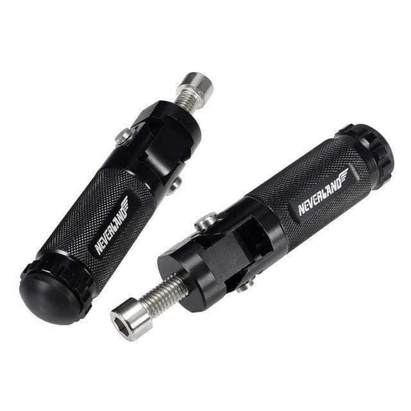 Planet Gates Russian Federation / black logo 2pcs Black Sliver CNC Aluminum Universal Motorcycle Motor Bike Folding Footrests Footpegs Foot Rests Pegs Rear Pedals Set Parts