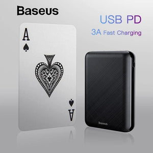 Baseus 10000mAh USB PD 3A Fast Charging Power Bank For iPhone Xs Xs Max USB Charging Powerbank For Samasung Xiaomi Huawei Bank - Planet Gates