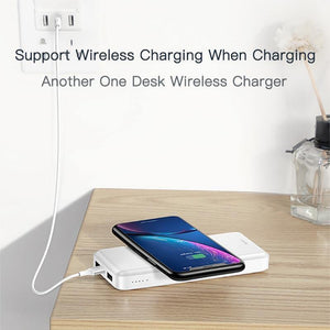 Planet Gates Russian Federation / Black Power Bank Baseus 10000mAh Wireless Charger Power Bank For iPhone Samsung Huawei Xiaomi Powerbank Dual USB Charging External Battery Pack