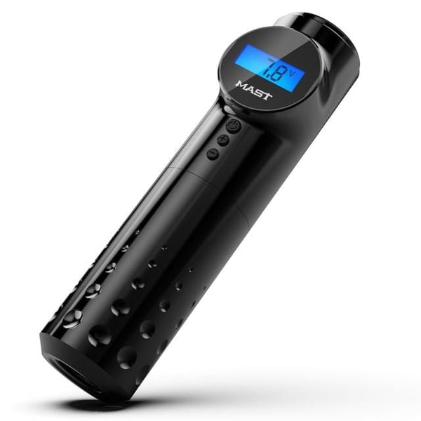 Planet Gates Russian Federation / Black Rotary Tattoo Pen Mast Wireless Battery Pen Machine LED Display Permanent Make Up Machine for Tattoo Artist