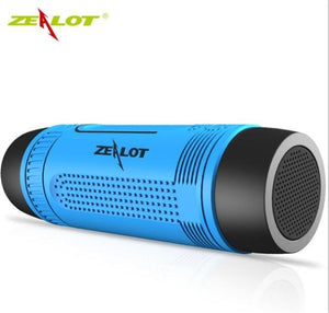 Planet Gates Russian Federation / Blue Zealot S1 Portable Bluetooth Speaker Wireless Bicycle Speaker+fm Radio Outdoor Waterproof Boombox Support TF Card,AUX,Flashlight