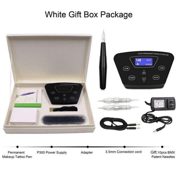 Planet Gates Russian Federation / E005 Gift Package BMX HP100P300 Permanent Makeup Machine Rotary Tattoo Machine Pen For Eyebrow Eyeliner Lip PMU Machine Tattoo Kits