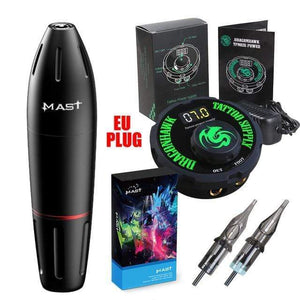 Planet Gates Russian Federation / EU Plug Professional Tattoo Pen Machine Mast K2 Makeup Rotary Tattoo Machine Set for Cartridge Needles Tattoo Supplies