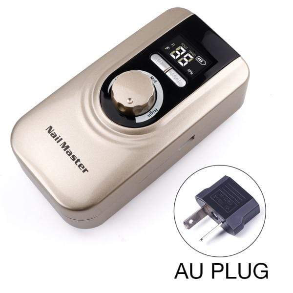 Planet Gates Russian Federation / Gold AU Plug 25W Multi-function 35000RPM Rechargeable Portable Strong Polishing Electric Nail Drill Machine Manicure Pedicure Set Nail Tools