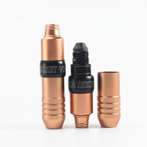 Planet Gates Russian Federation / Gold Rocket V3 Pen Rotary Permanent Makeup Japanese Motor Tattoo Machine Pen for Cartridge Needles Tattooing Makeup Equipment