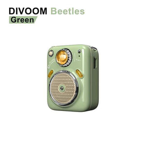 Planet Gates Russian Federation / Grass  Green / Speaker Divoom Beetles Mini Bluetooth Speaker with FM Radio,Cute Portable Outdoor Wireless Speaker ,Long Battery Life Support TF Card