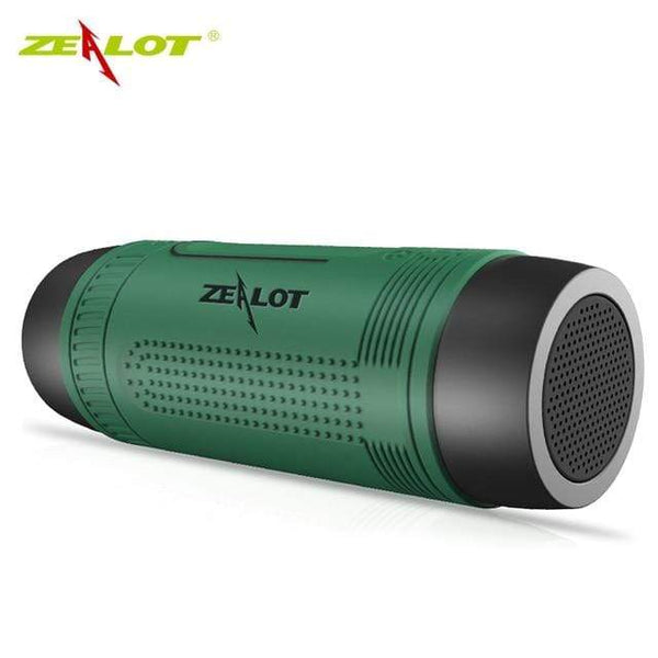 Planet Gates Russian Federation / Green Zealot S1 Portable Bluetooth Speaker Wireless Bicycle Speaker+fm Radio Outdoor Waterproof Boombox Support TF Card,AUX,Flashlight