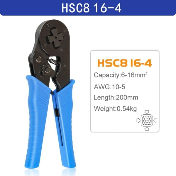 Planet Gates Russian Federation / HSC8 16-4 Tubular Terminal Crimping Pliers HSC8 6-4/6-6/16-6（max 0.08-16mm²）wire mini Ferrule crimper tools YEFYM Household electrical kit